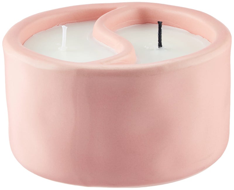 Paddywax Scented Candles Yin-Yang Collection 2-Wick Artisan Candle  11-Ounce  Cactus Flower + Watermint - Image 1
